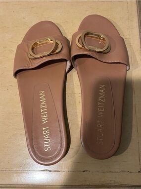 Stuart Weitzman Caicos tan leather women’s sandals in size 7B